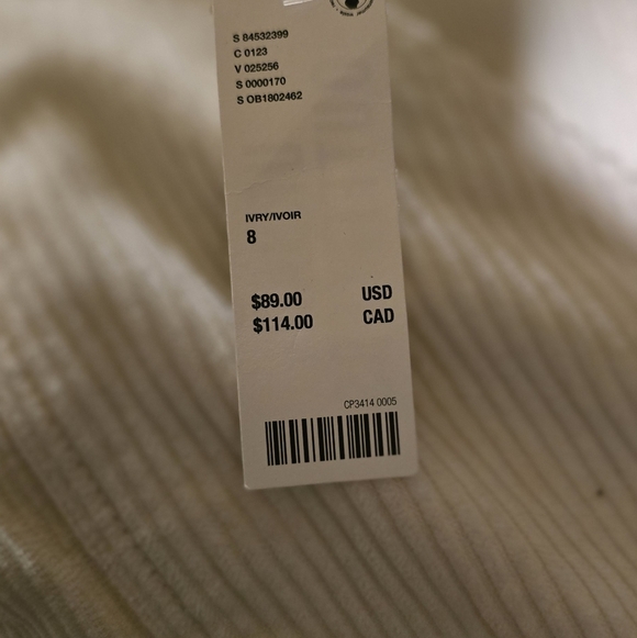 BDG Women's Cream Wide-Leg Cropped Pants - Picture 7 of 8